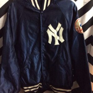 Photo detail:BASEBALL STYLE JACKET - SATIN - NEW YORK YANKEES