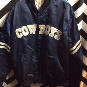 Photo detail:STARTER BASEBALL STYLE JACKET - SATIN - DALLAS COWBOYS