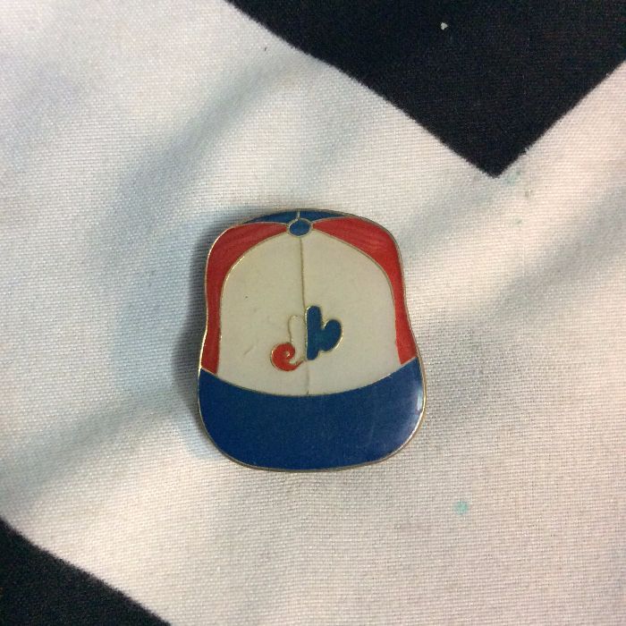 BW PIN - Retro Montreal Expos Logo Vintage CAP 1