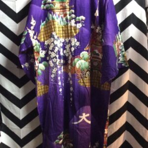 Photo detail:KIMONO - COTTON - MID LENGTH - ASIAN PRINT DESIGN