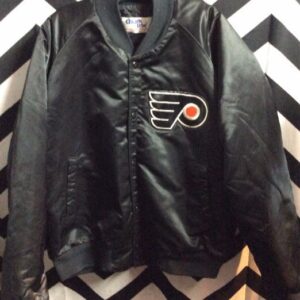 Photo detail:BASEBALL STYLE JACKET - SATIN - PHILADELPHIA FLYERS