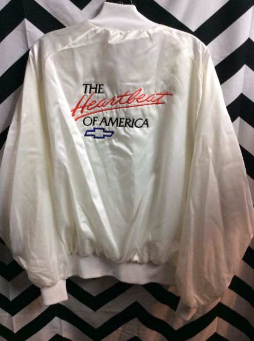 The Heartbeat of America Chevy Satin Button up jacket 1