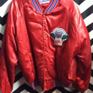 Photo detail:BASEBALL STYLE JACKET – SATIN – SUPER BOWL XXV – DIET COKE