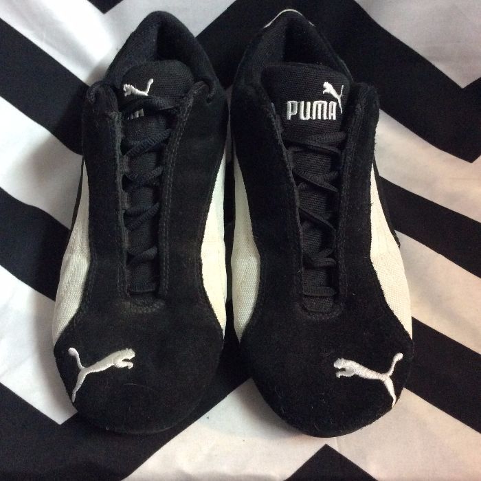 PUMA Running Shoes Black White Logo 1