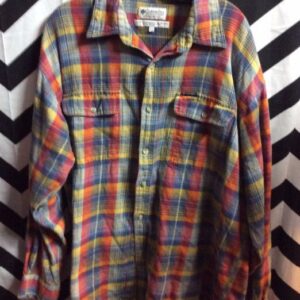 Photo detail:COLUMBIA FLANNEL SHIRT - PLAID DESIGN