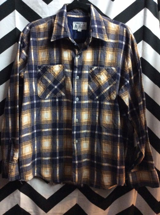 LS BD Tan Grey and White Flannel 1