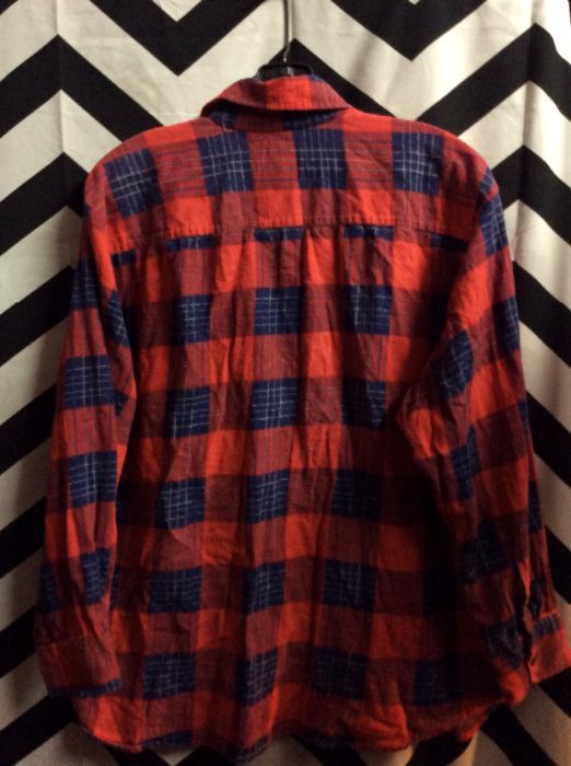 Flannel Shirt – Cotton – Plaid Pattern | Boardwalk Vintage