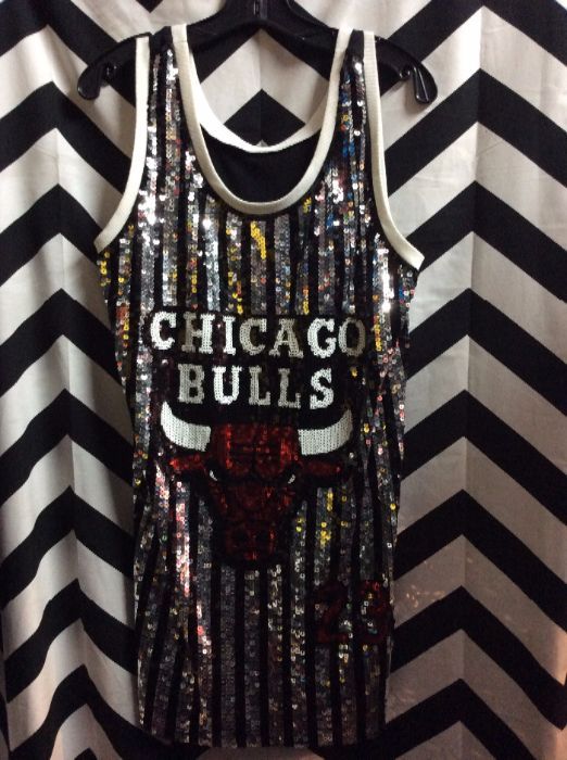Chicago bulls 23 silver white basketball jersey in sequins