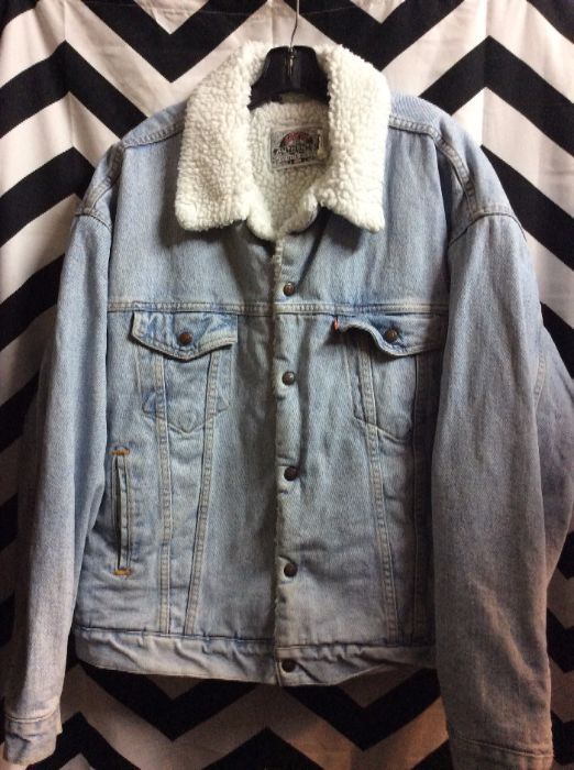 Levis Red Tab Washed Jacket Sherpa Lining 1