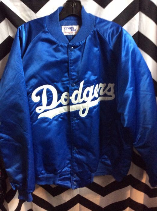 Chalkline Baseball Style Jacket – La Dodgers – Satin – Button-up As-is ...
