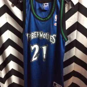 Photo detail:CHAMPION BASKETBALL JERSEY - TIMBERWOLVES - GARNETT #21