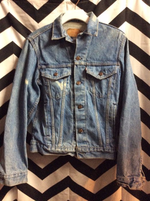 LEVIS Jacket Classic Washed Bleach Spots 1