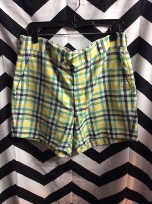 Shorts Plaid Linen 1