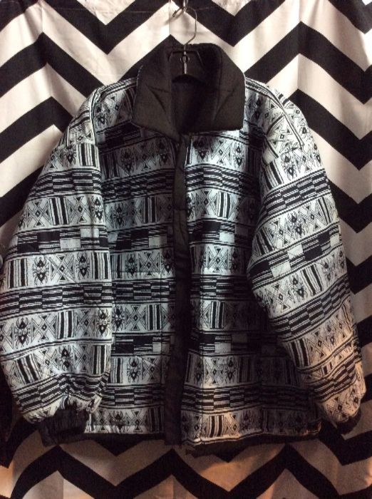 *Deadstock* 1990S TRIBAL PRINTED PUFFY JACKET 1