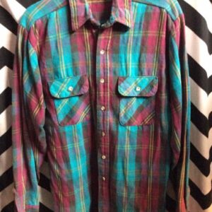 Photo detail:WESTERN SHIRT - LS BD PLAID SHIRT BRIGHT COLORS