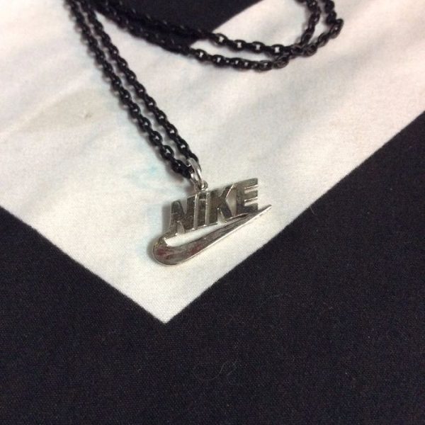Nike Necklace – Pendant Charm W/link Chain | Boardwalk Vintage
