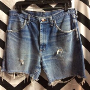 Photo detail:RUSTLER DENIM SHORTS - CUT-OFF - LONG - SOFT