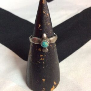 Photo detail:RING - STERLING SILVER - LITTLE SPARROW W/TURQUOISE STONE