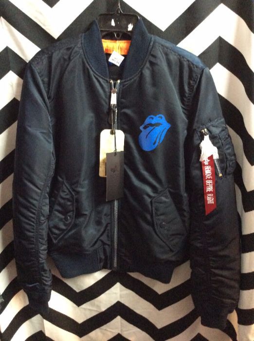 NWT Rolling Stones Blue And Lonesome Bomber Jacket 1