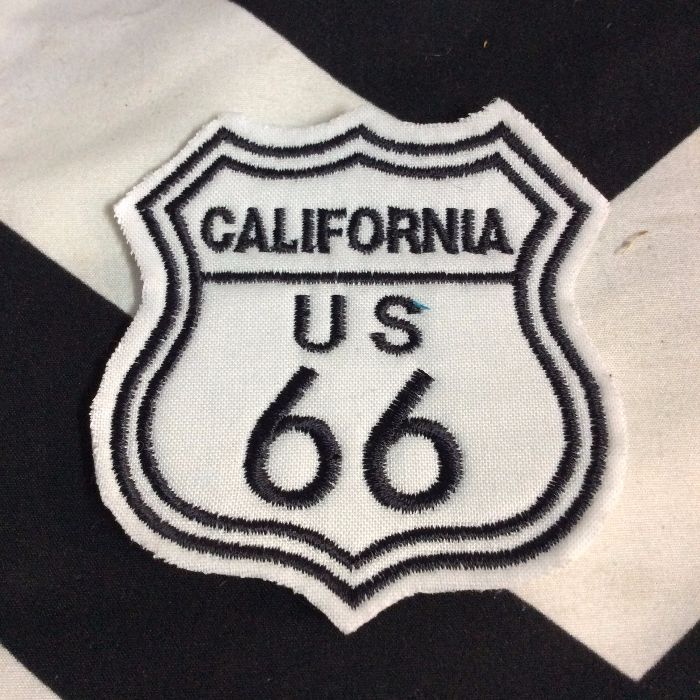 EMBROIDERED PATCH- CALIFORNIA US ROUTE 66 1