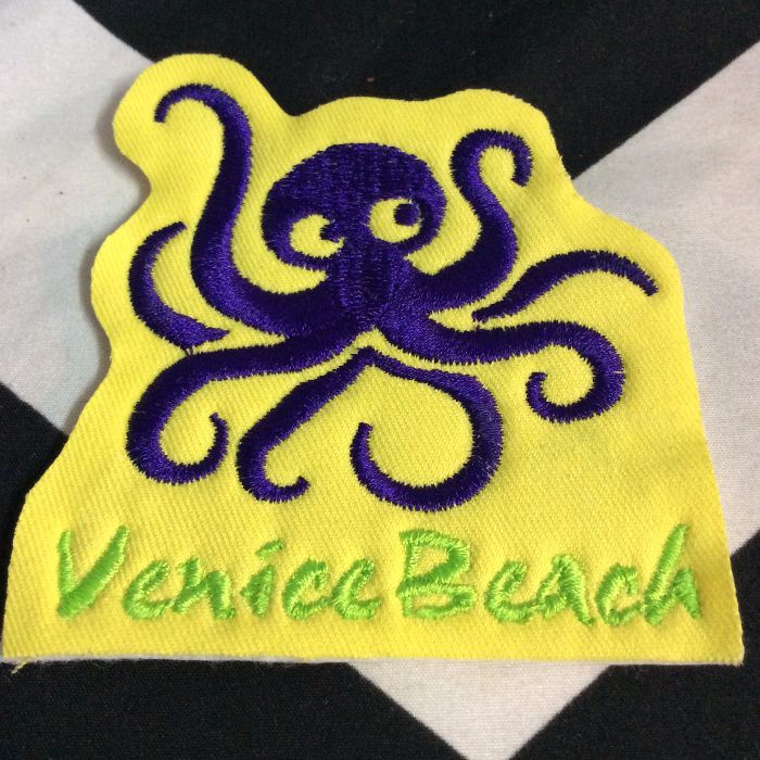 EMBROIDERED PATCH- OCTOPUS VENICE BEACH 1
