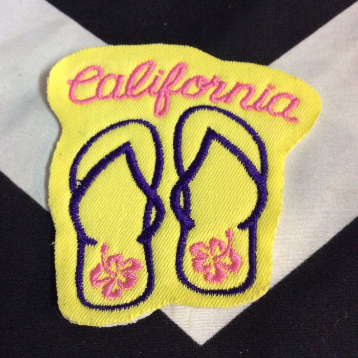 EMBROIDERED PATCH- FLIP FLOPS CALIFORNIA 1