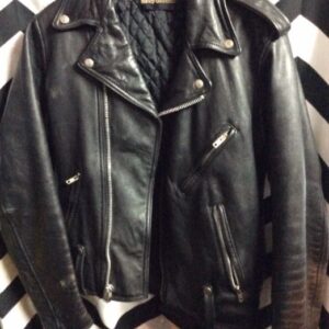 Photo detail:CLASSIC HARLEY DAVIDSON LEATHER MOTORCYCLE JACKET *missing belt