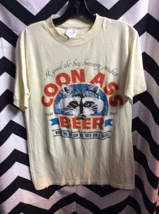 TSHIRT COON ASS BEER 1988 THIN SOFTY 1