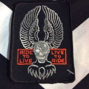 Photo detail:PATCH - RIDE TO LIVE/LIVE TO RIDE W/SKULL & EAGLE