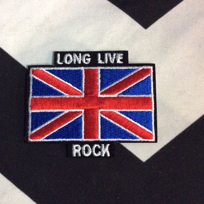 BW PATCH- 4213 Long live rock UNION JACK Patch 1