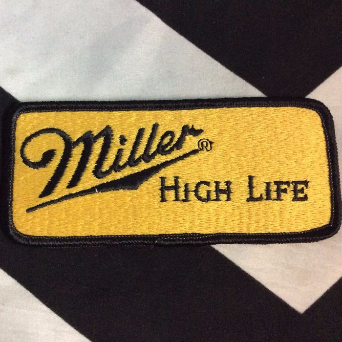 RETRO MILLER HIGH LIFE PATCHES RECTANGLE 1
