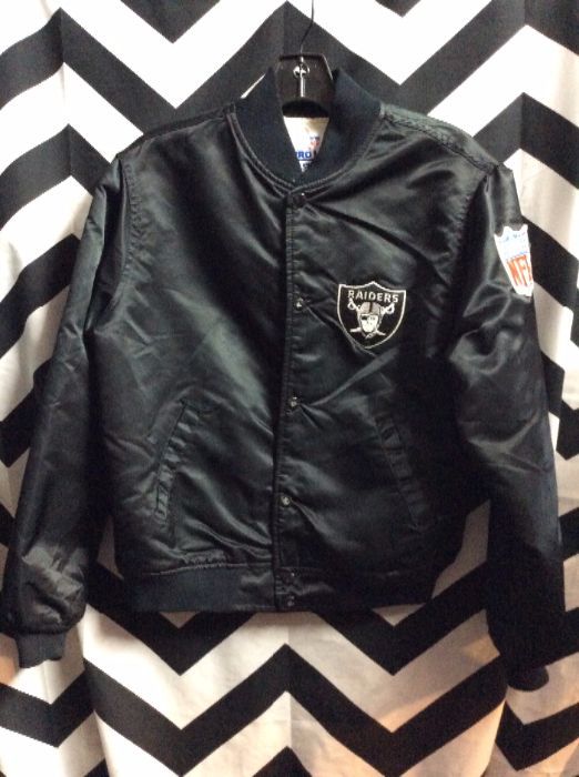 Satin Raiders Youth Jacket Front and Arm Patch 1