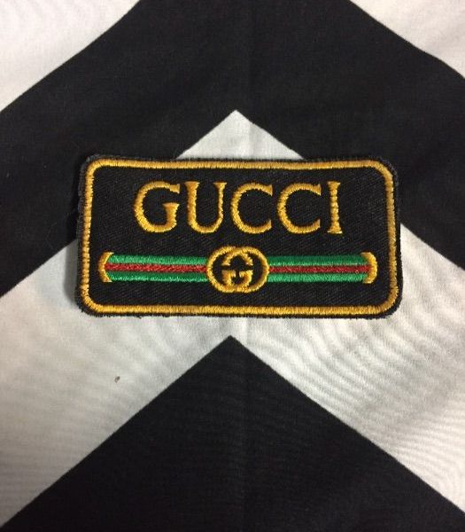 EMBROIDERED PATCH GUCCI LOGO » Boardwalk Vintage