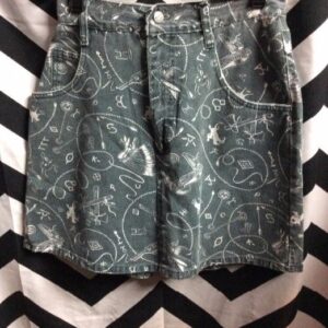 Photo detail:BREAKER JEANS DENIM SKORT - COWBOYS & INDIANS PRINT