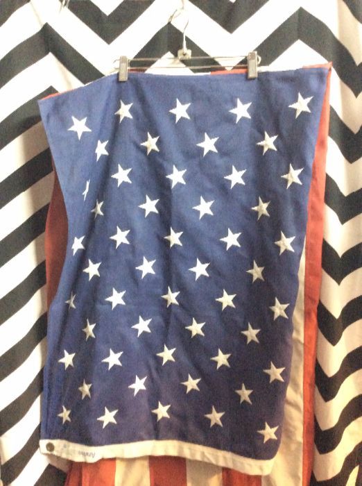 AMERICAN FLAG EMBROIDERED STARS DISTRESSED 1