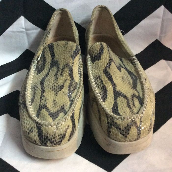 Shoes Platform Snakeskin Slip Ons 1-48 1