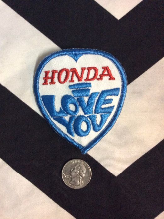 *Deadstock Honda, I love you Patch Blue & White *old stock 1