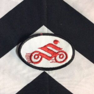 Photo detail:EMBROIDERED PATCH - SUZUKI MOTORCYCLE - OVAL SHAPE