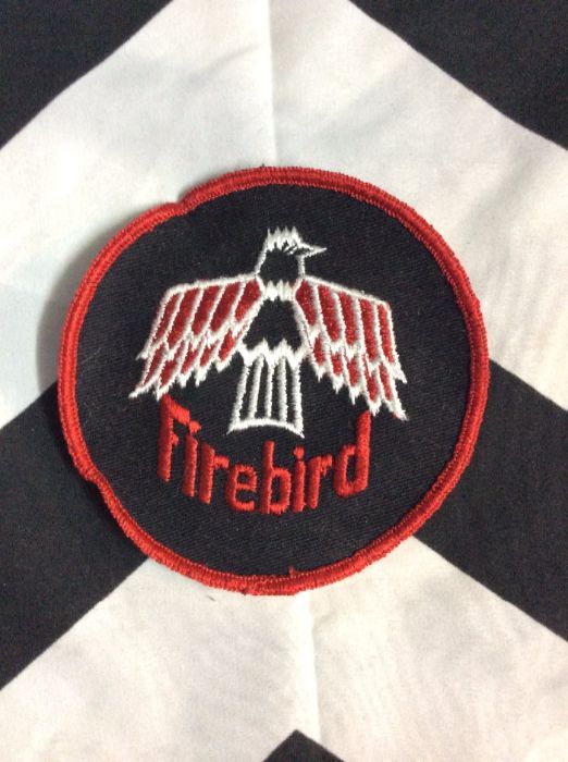 *Deadstock LARGE FIREBIRD EMBROIDERED PATCH ROUND *old stock 1