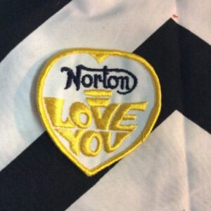 Photo detail:EMBROIDERED PATCH - NORTON - I LOVE YOU