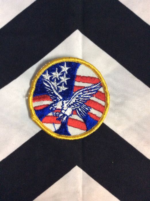 *Deadstock American Flag PEACE EAGLE Patch Round *old stock 1