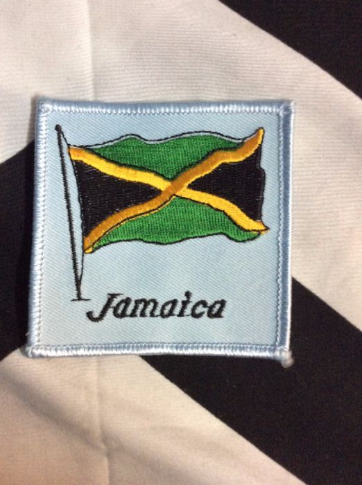 *Deadstock Jamaica Flag Square LIGHT Blue Patch *old stock 1