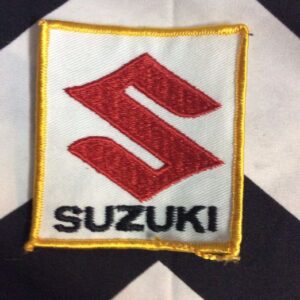 Photo detail:EMBROIDERED PATCH - SUZUKI LOGO - SQUARE SHAPE