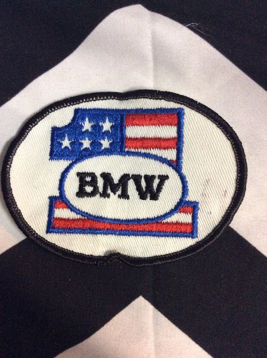 *Deadstock BMW #1 Round American Flag Patch *old stock 1