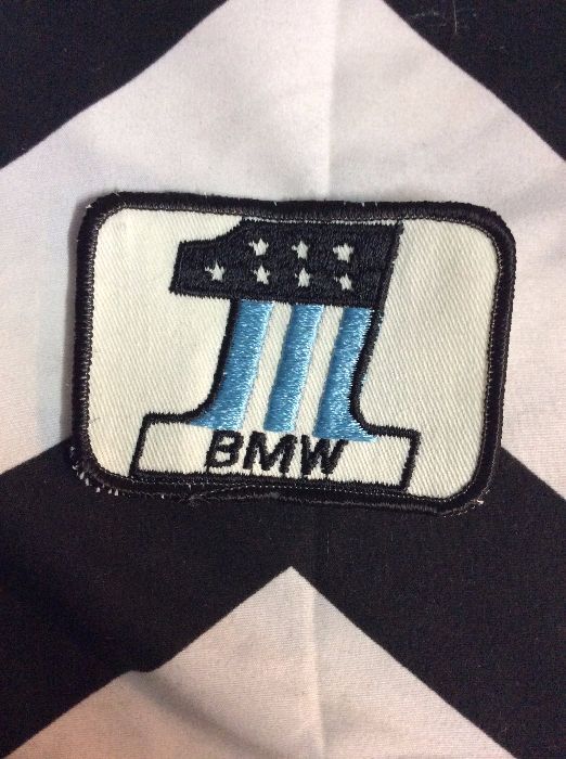 *Deadstock BMW #1 Square Patch Black & Baby Blue Patch *old stock 1