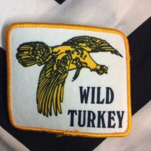 Photo detail:SILK SCREENED PATCH - WILD TURKEY - SQUARE SHAPE