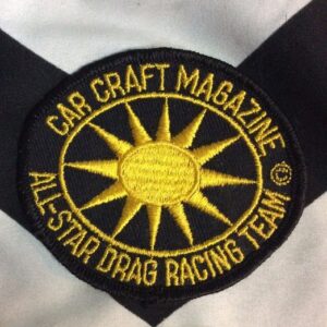 Photo detail:EMBROIDERED PATCH - CAR CRAFT MAGAZINE - ALL-STAR DRAG RACING TEAM