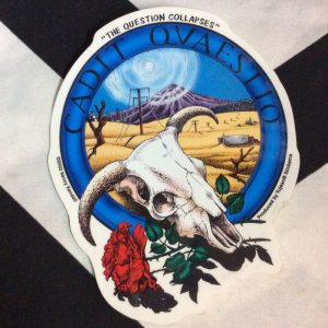 STICKER- Cow Skull & Roses 1