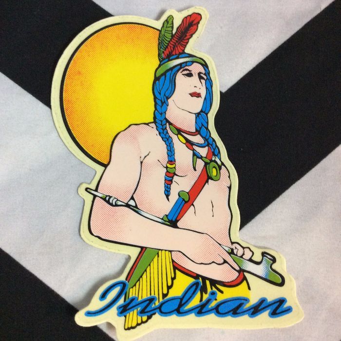 STICKER- Vinyl 1980s Native American 1