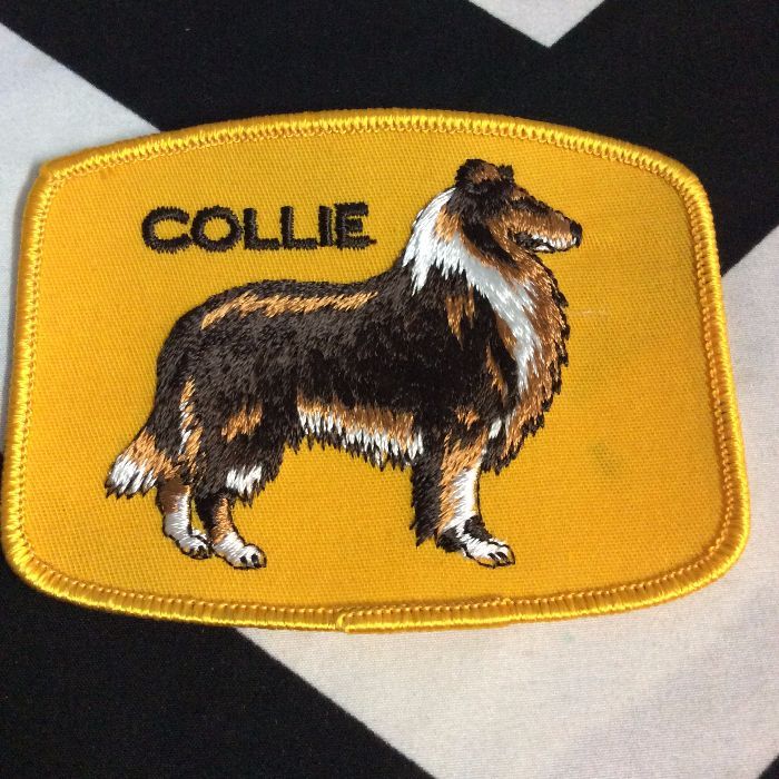 Patch- DOGS- COLLIE Breed yellow *deadstock *old stock 1